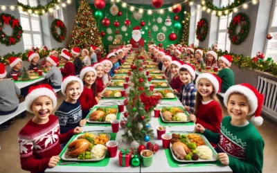 Repas de Noël au restaurant scolaire