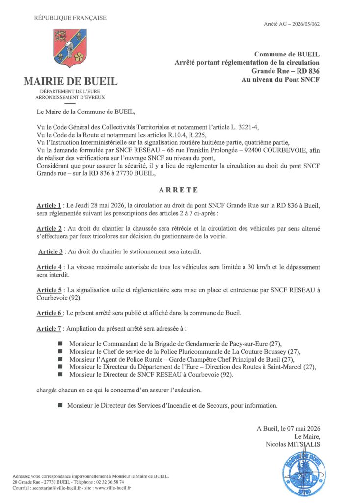Arrêté sncf