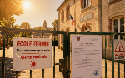 Arrêté portant fermeture exceptionnelle de l&rsquo;école en raison d&rsquo;un épisode de canicule