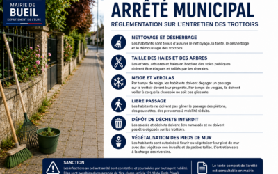 Arrêté réglementation de l&rsquo;entretien des trotoirs